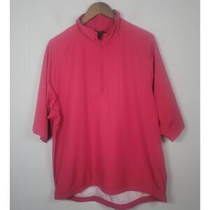 Zero Restriction Tour Series 1/4 Zip Windbreaker Mens L Pink